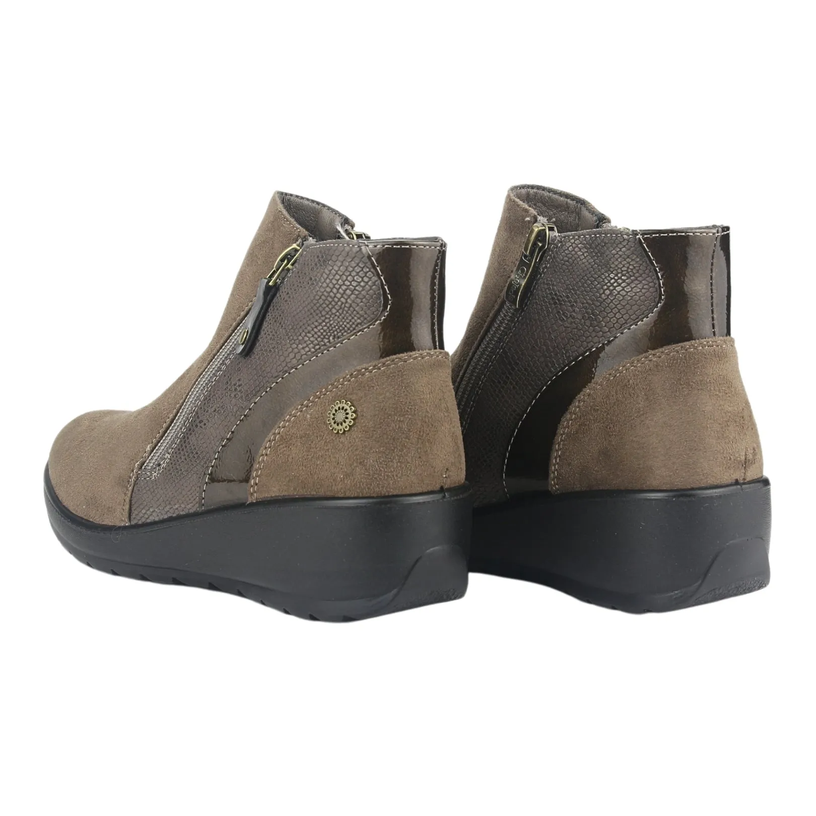 Botin Chalada Mujer Confort-5 Taupe Casual