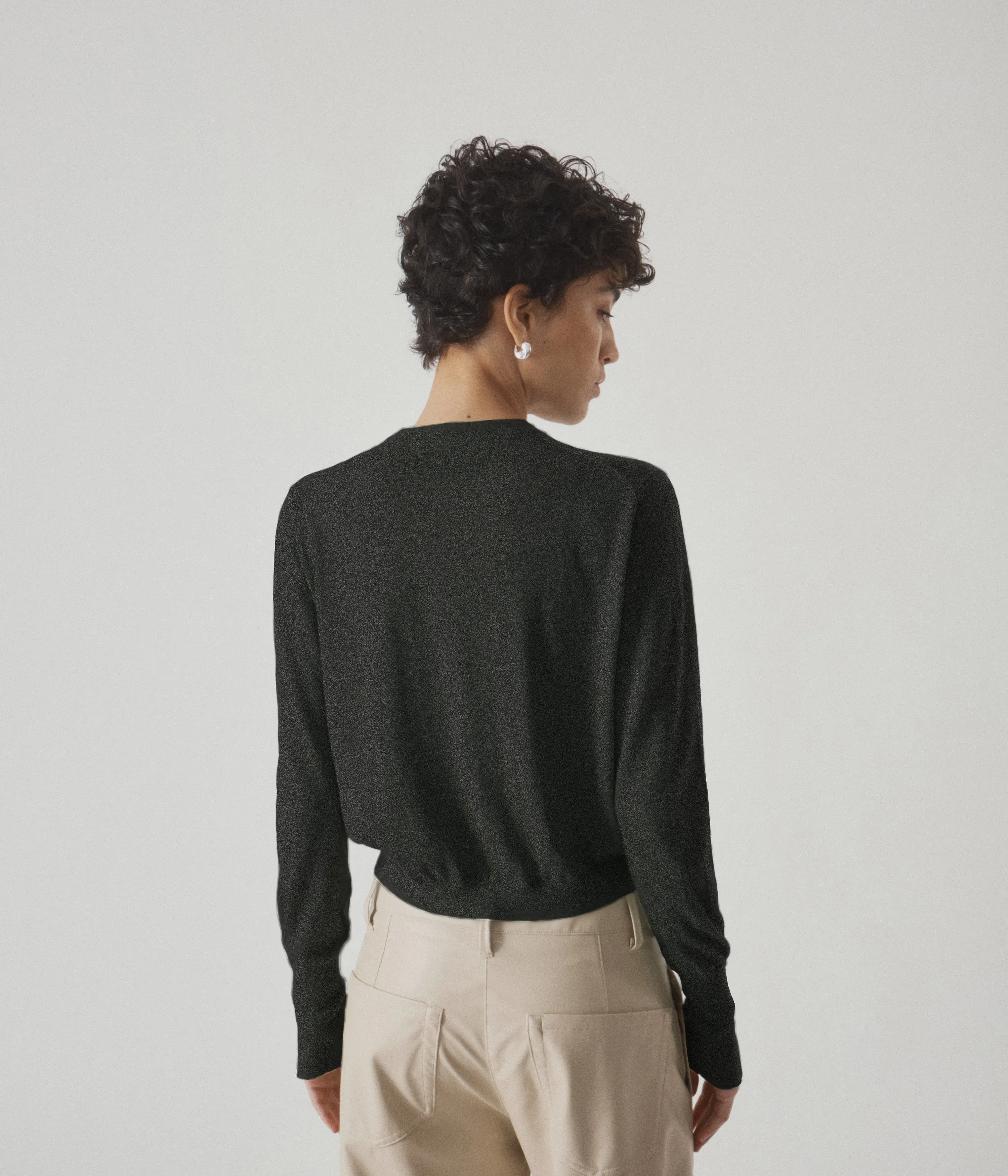 Cashmere Pullover in Charcoal