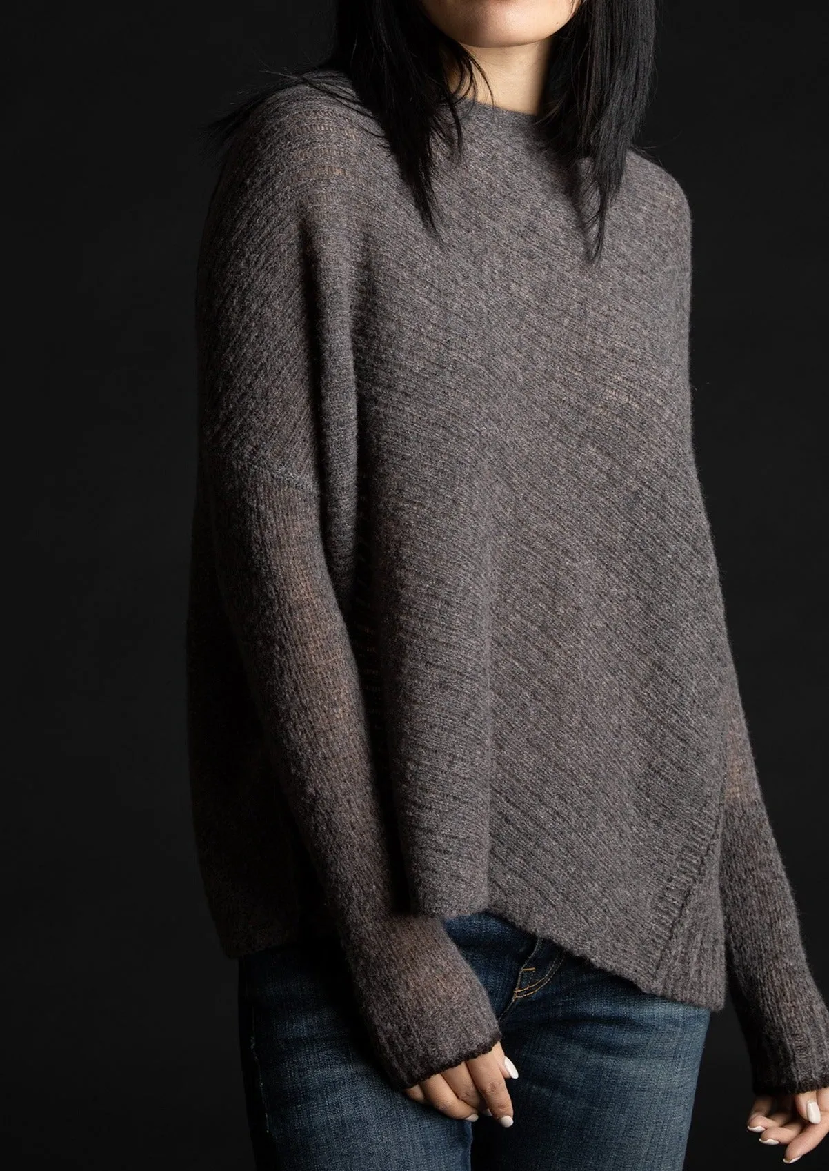Dreamy Reversible Pullover, Musk Chocolate