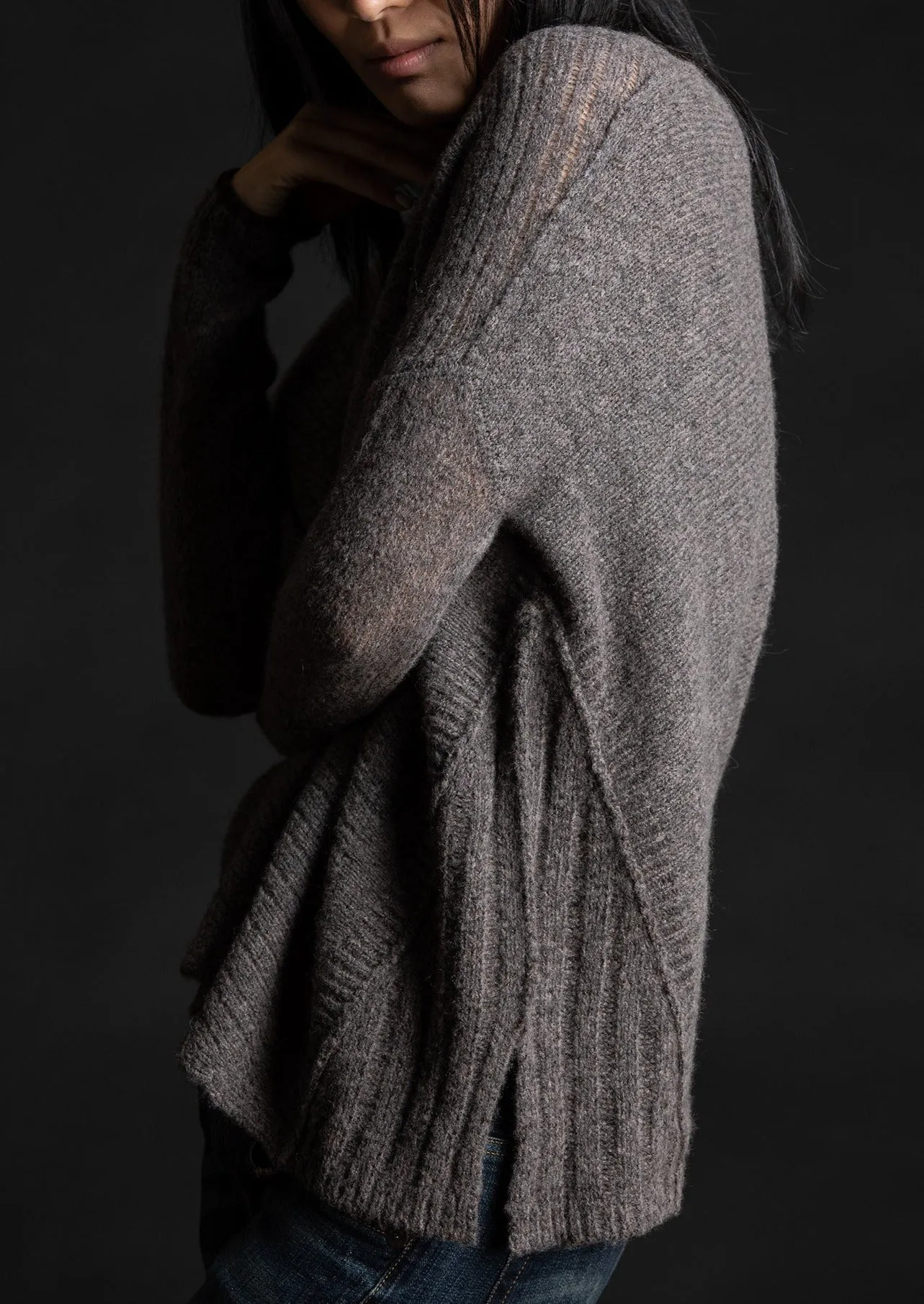 Dreamy Reversible Pullover, Musk Chocolate