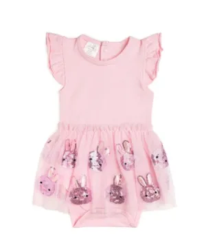 Easter Bunny Short Sleeve Tutu Bodysuit | Sweet Wink