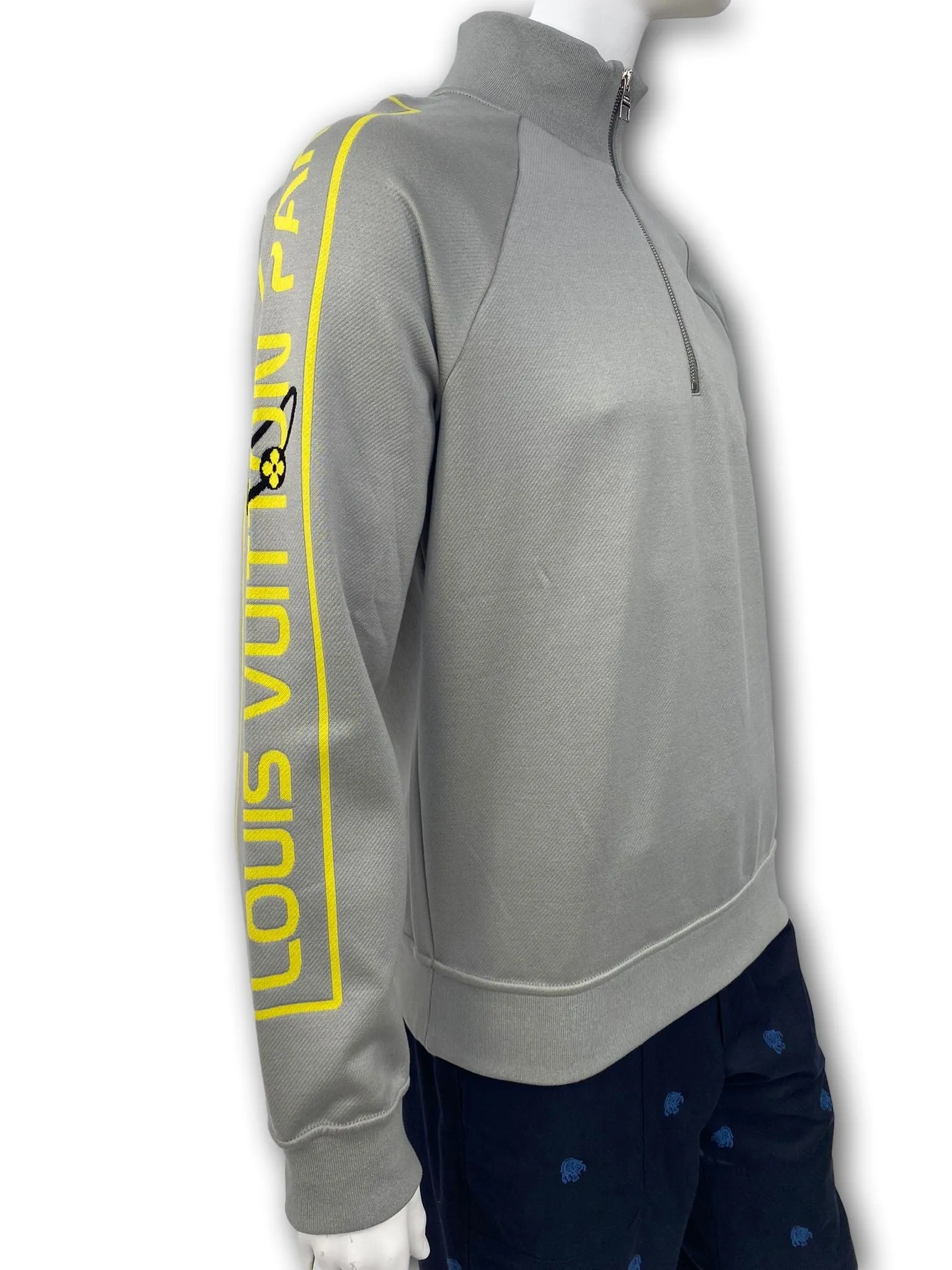 Jacquard Gravity Raglan Half Zip Sweater