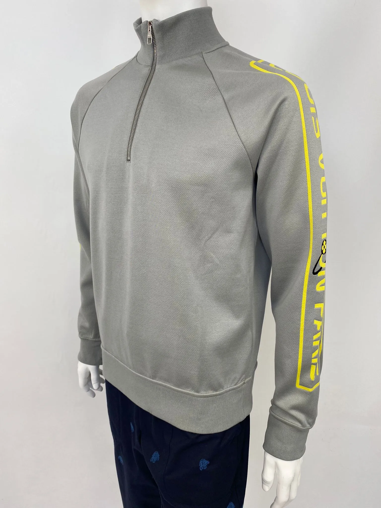 Jacquard Gravity Raglan Half Zip Sweater