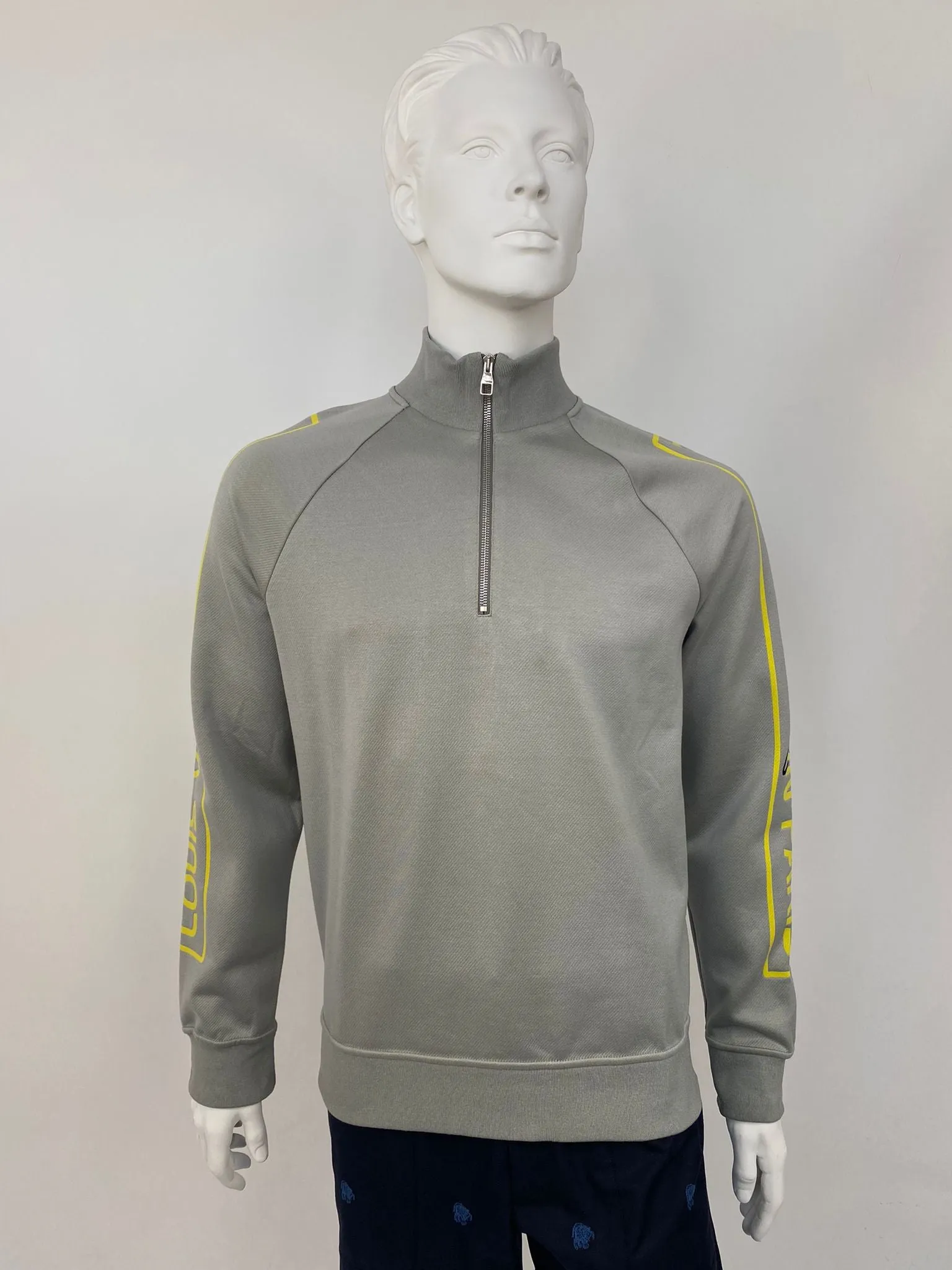 Jacquard Gravity Raglan Half Zip Sweater
