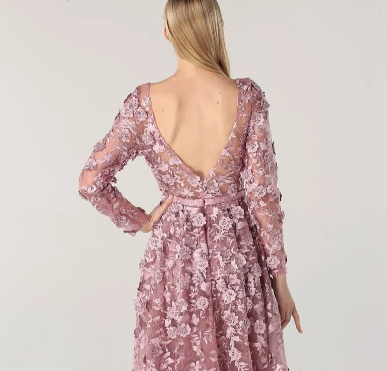 Long Sleeves Mermaid With Cap Evening Dresses New V-Neck Appliques Fashion Sexy Formal Dress