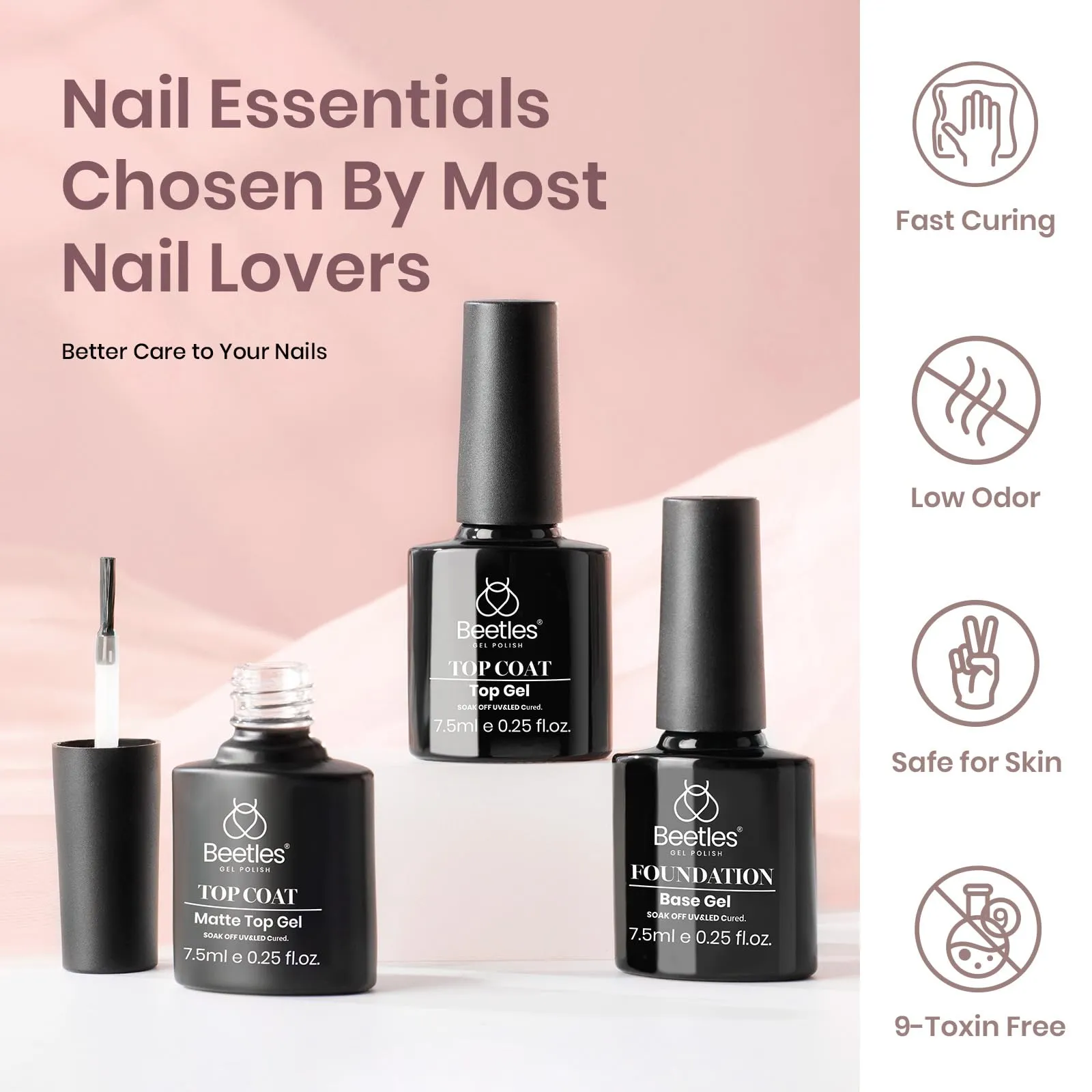 Nude Neutral Nail Art Kit: Complete Manicure Set with Gels, Tools, Accessories, Care and Design Essentials