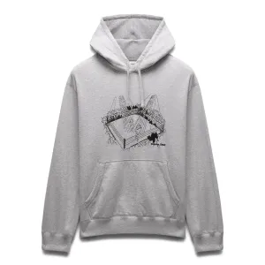 Reigning Champ Men Midweight Terry Lines Hoodie Heather Grey Black RC-3304-HGB