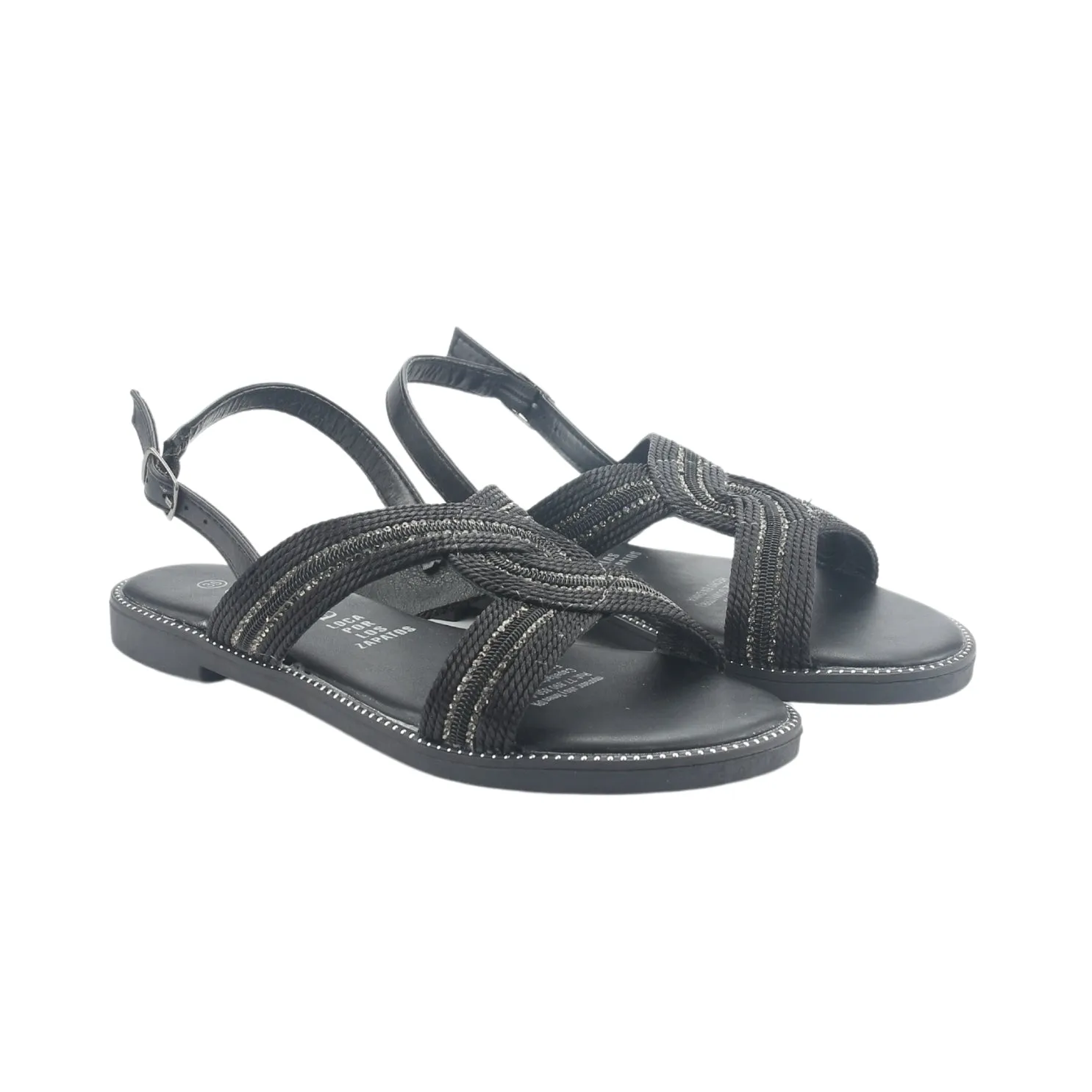 Sandalia Chalada Mujer Alki-10 Negro Casual