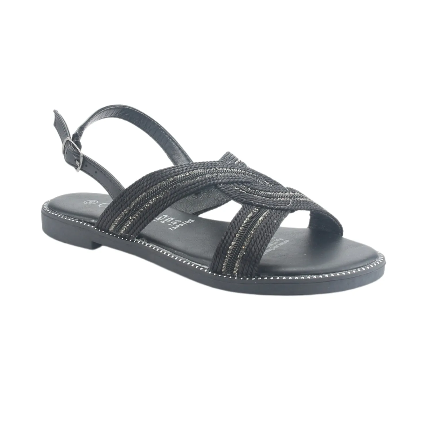 Sandalia Chalada Mujer Alki-10 Negro Casual