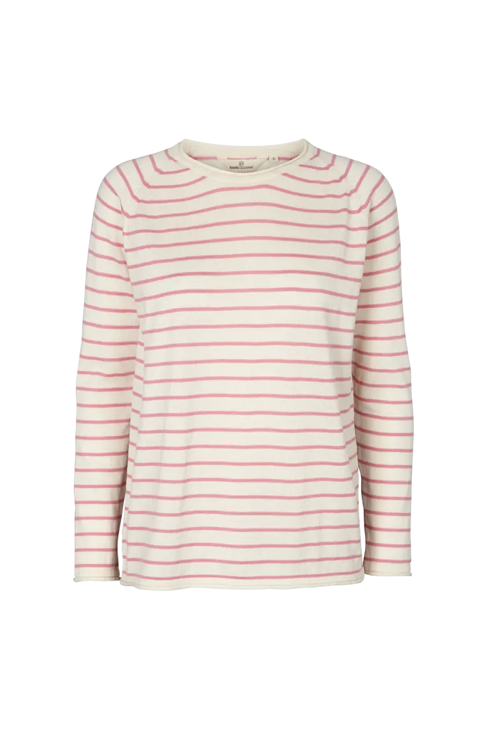 Soya Sweater - Whisper White/Wild Rose