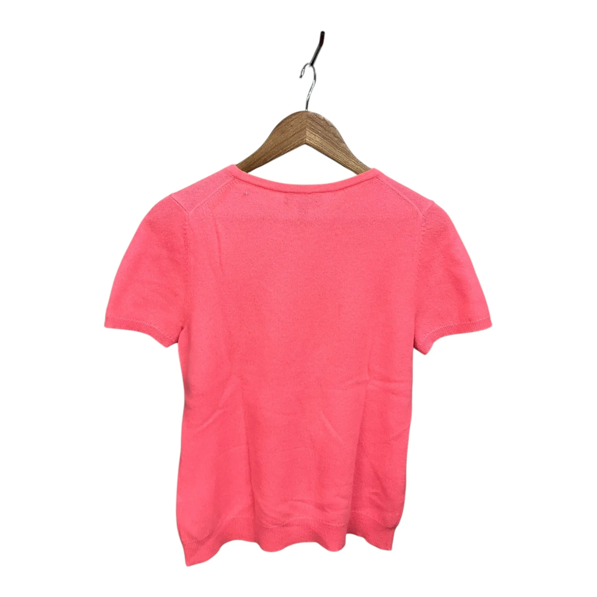 Sweater Short Sleeve By Charter Club In Pink, Size: M