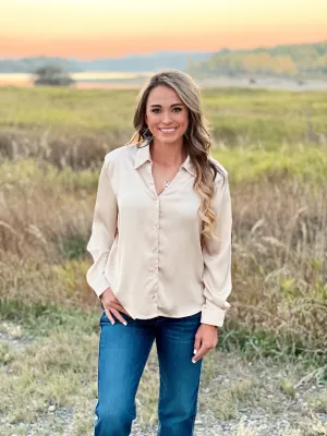 The Lipan Button Up in Ivory