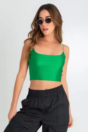 Top satinado tirantes elásticos